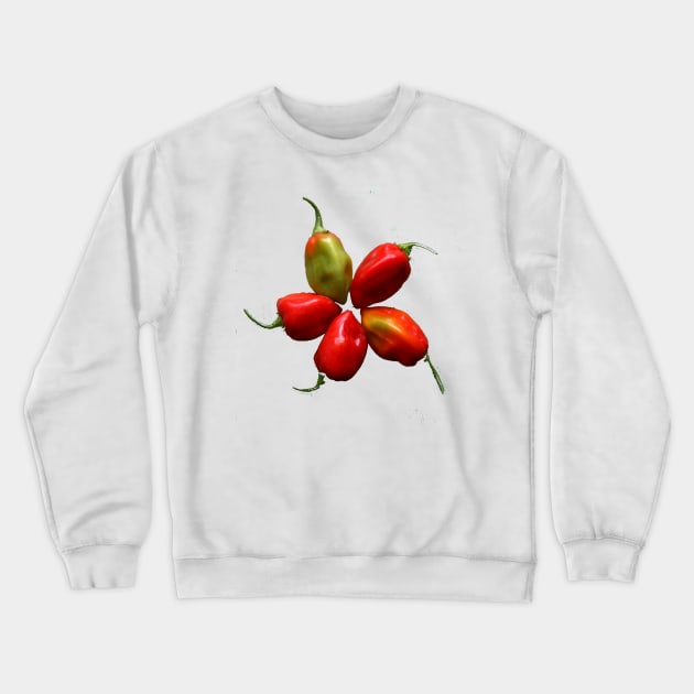 Five habanero peppers Crewneck Sweatshirt by Made the Cut